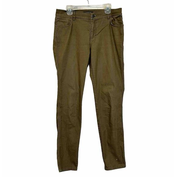 LAFAYETTE 148 NEW YORK Mercer Mid-Rise Skinny Jeans in Dark Green Women’s Size 4 - Picture 1 of 13